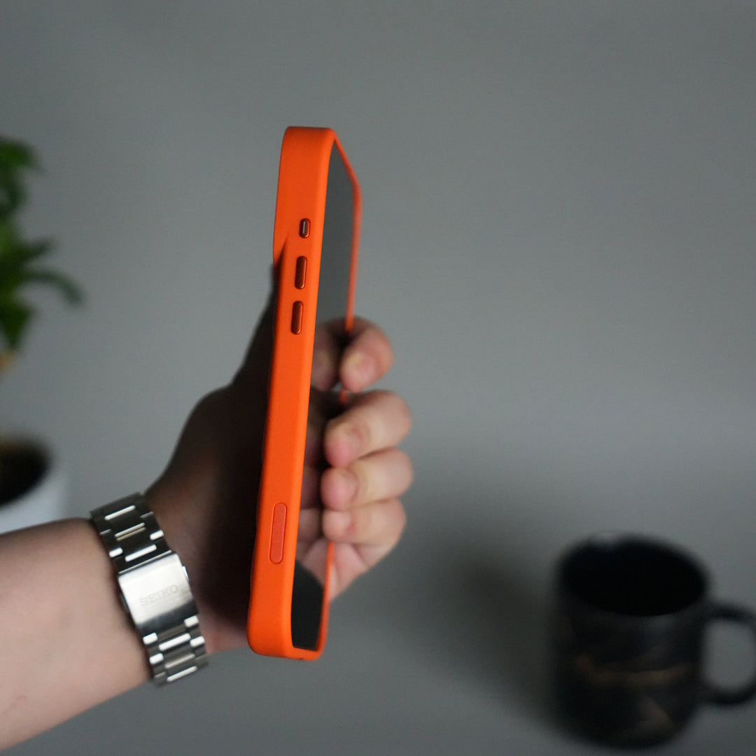 iPhone 17 Pro PUFF Leather Metallic Camera Frame Case Cover