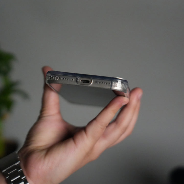 iPhone 17 Pro Clear MagSafe Case | Aluminum Metal Camera Frame | Shockproof Transparent Back Cover