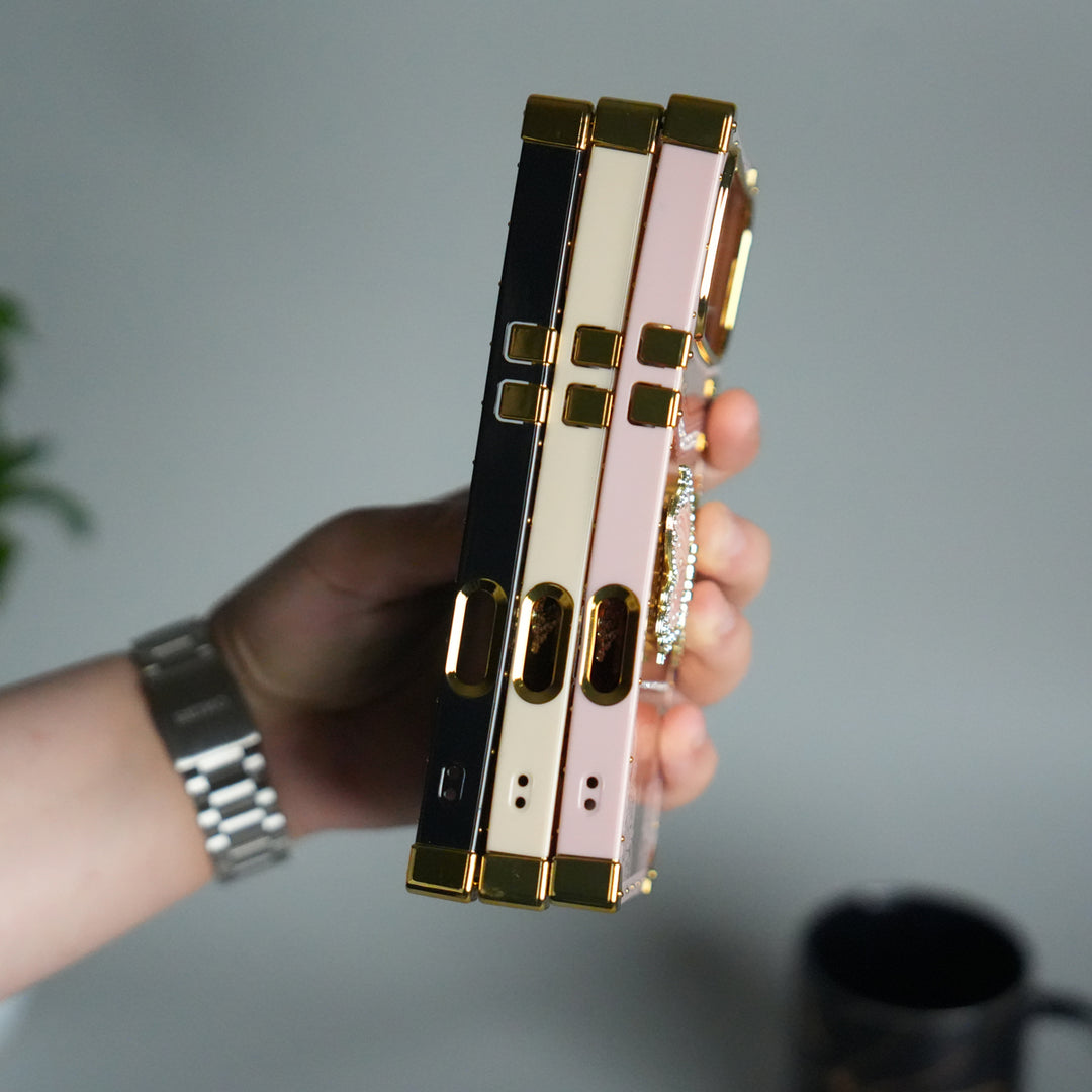 iPhone 17 Series Luxury Butterfly Case | Trunk Frame Shockproof Cover with 3D Butterfly | Premium Limited Edition Design