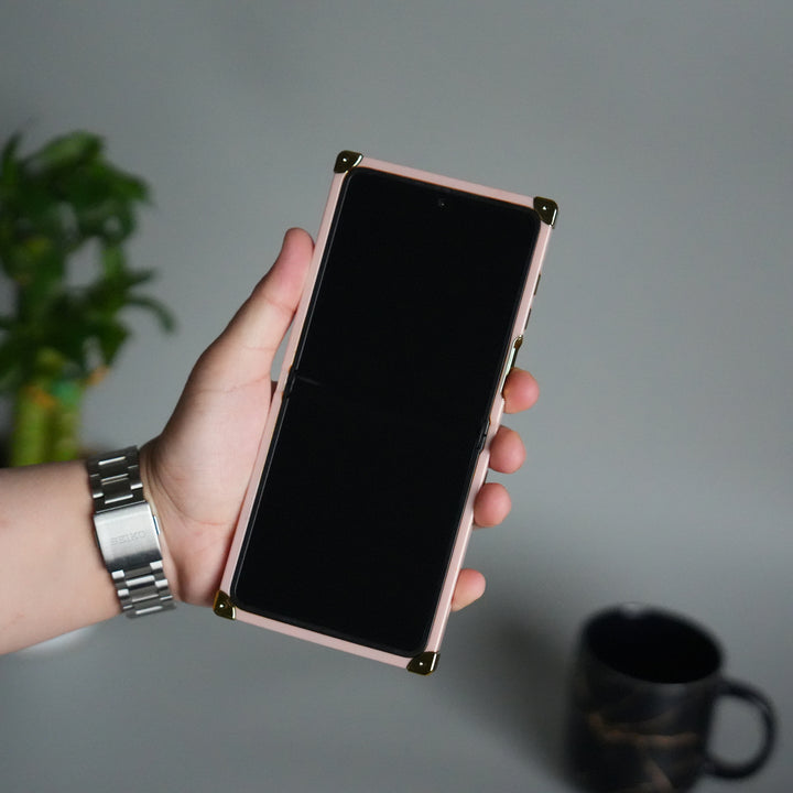 Galaxy Z Flip 7 Luxury Butterfly Case | Trunk Frame Cover with 3D Butterfly | Premium Limited Edition Design