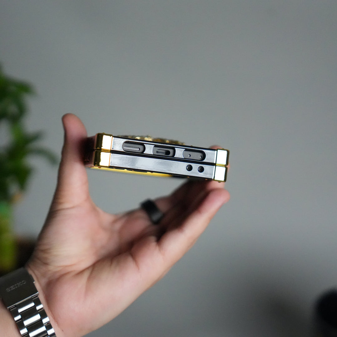 Galaxy Z Flip 7 Luxury Butterfly Case | Trunk Frame Cover with 3D Butterfly | Premium Limited Edition Design