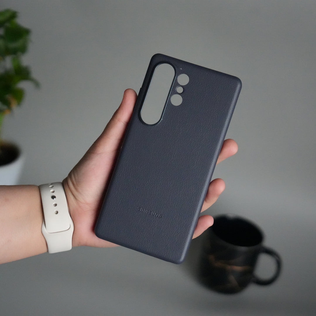 Galaxy S25 Ultra MagSafe PU Leather Back Cover | Premium PU Leather | Slim & Elegant Hard Case