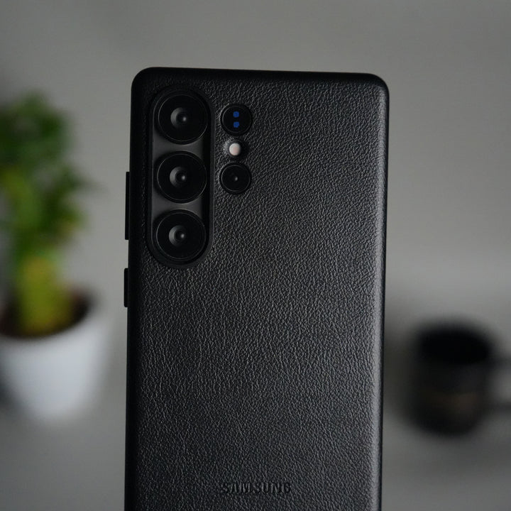 Galaxy S25 Ultra MagSafe PU Leather Back Cover | Premium PU Leather | Slim & Elegant Hard Case