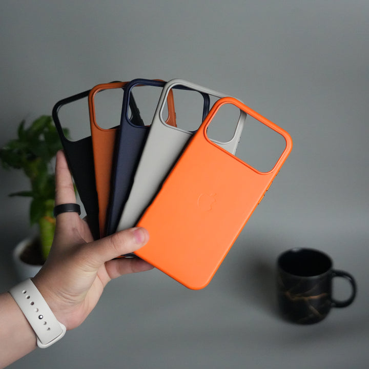 iPhone 17 Pro Max MagSafe PU Leather Back Cover | Premium PU Leather | Slim & Elegant Hard Case