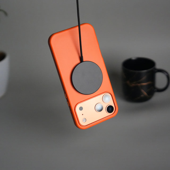 iPhone 17 Pro Max MagSafe PU Leather Back Cover | Premium PU Leather | Slim & Elegant Hard Case