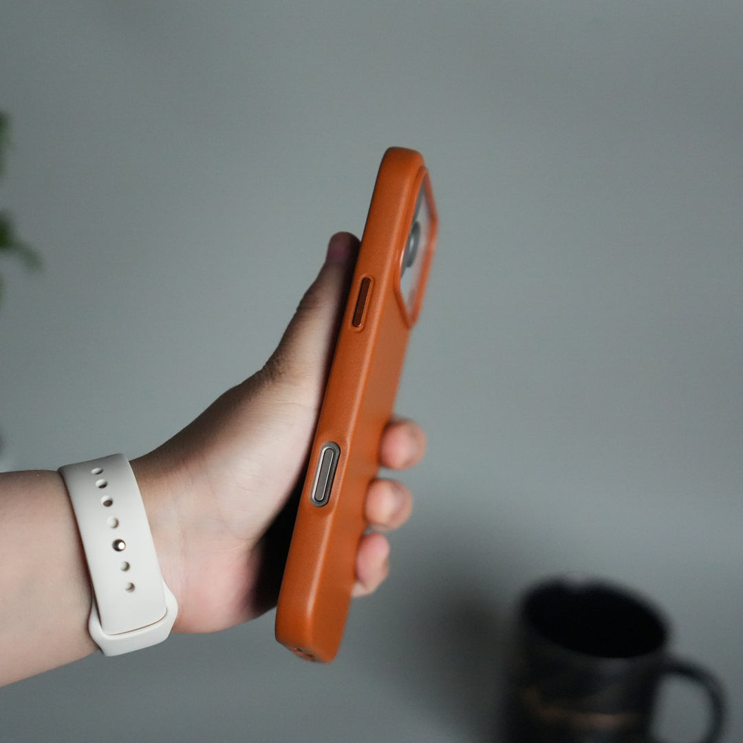 iPhone 17 Pro Max MagSafe PU Leather Back Cover | Premium PU Leather | Slim & Elegant Hard Case