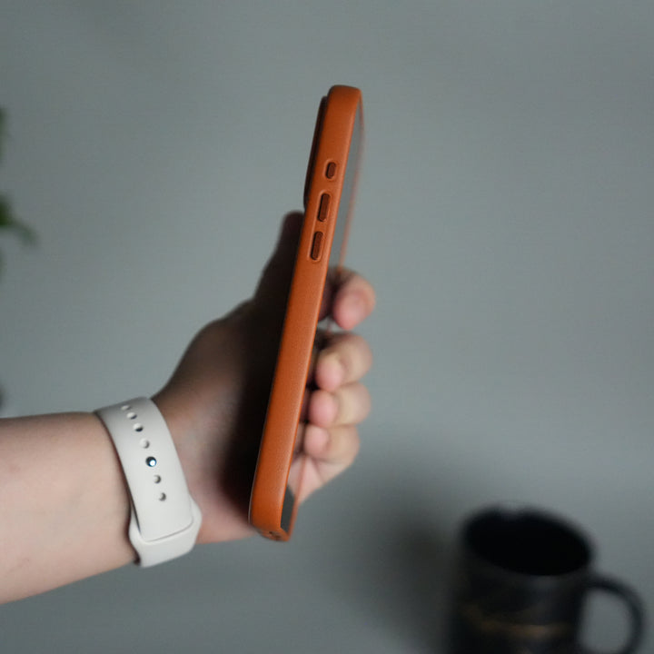 iPhone 17 Pro Max MagSafe PU Leather Back Cover | Premium PU Leather | Slim & Elegant Hard Case