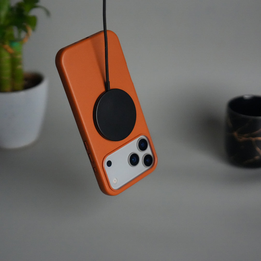 iPhone 17 Pro Max MagSafe PU Leather Back Cover | Premium PU Leather | Slim & Elegant Hard Case