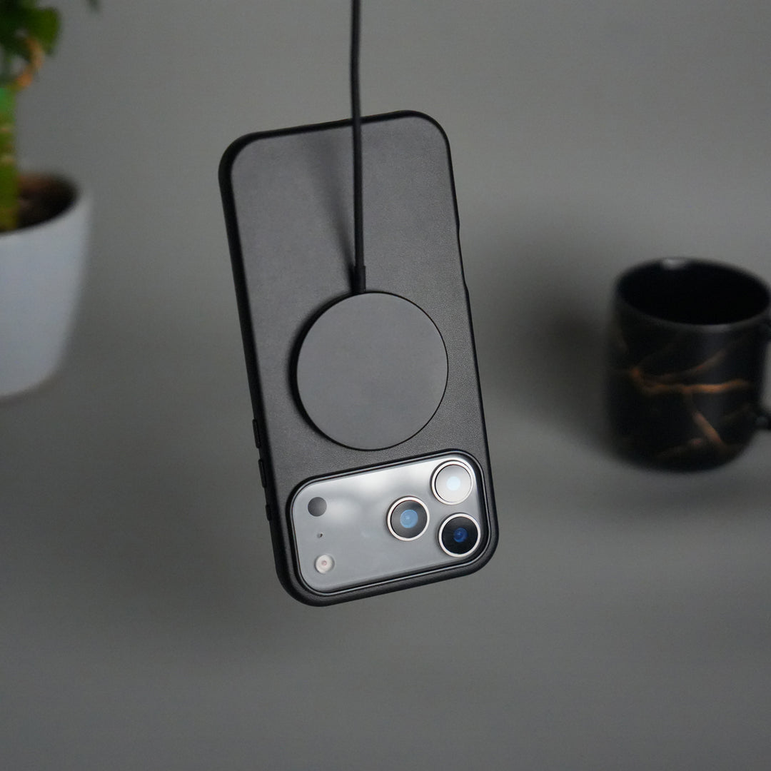 iPhone 17 Pro Max MagSafe PU Leather Back Cover | Premium PU Leather | Slim & Elegant Hard Case