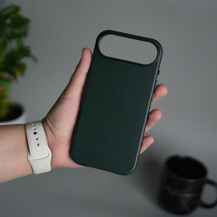 iPhone 17 Air MagSafe PU Leather Back Cover | Premium PU Leather | Slim & Elegant Hard Case