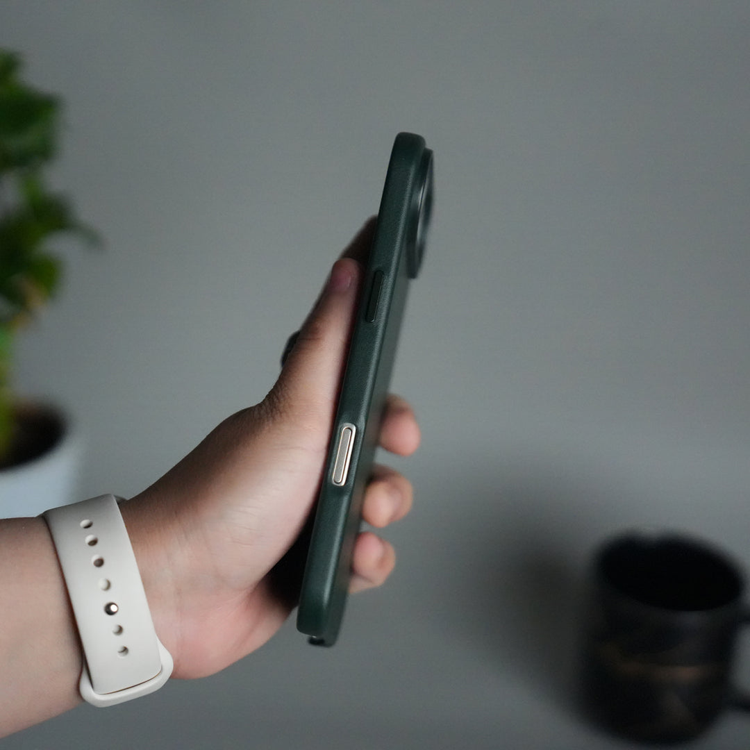 iPhone 17 Air MagSafe PU Leather Back Cover | Premium PU Leather | Slim & Elegant Hard Case