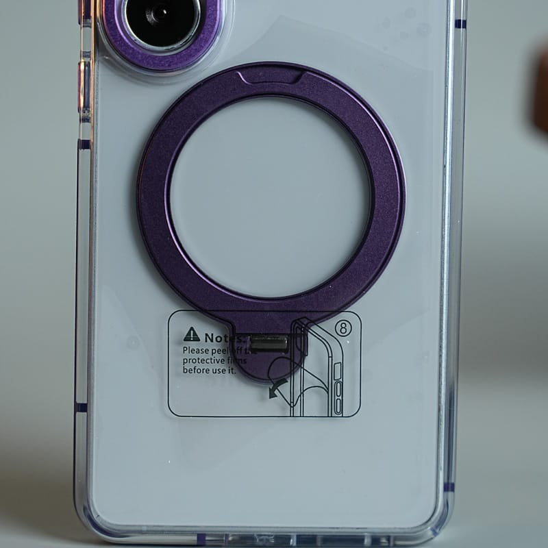 FRATO Samsung S26 Ultra Clear Case for Samsung Galaxy S26 Ultra | Metal Camera Frame &amp; 360° Rotating Stand Protective Cover