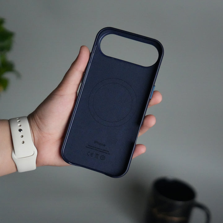 iPhone 17 Air MagSafe PU Leather Back Cover | Premium PU Leather | Slim & Elegant Hard Case