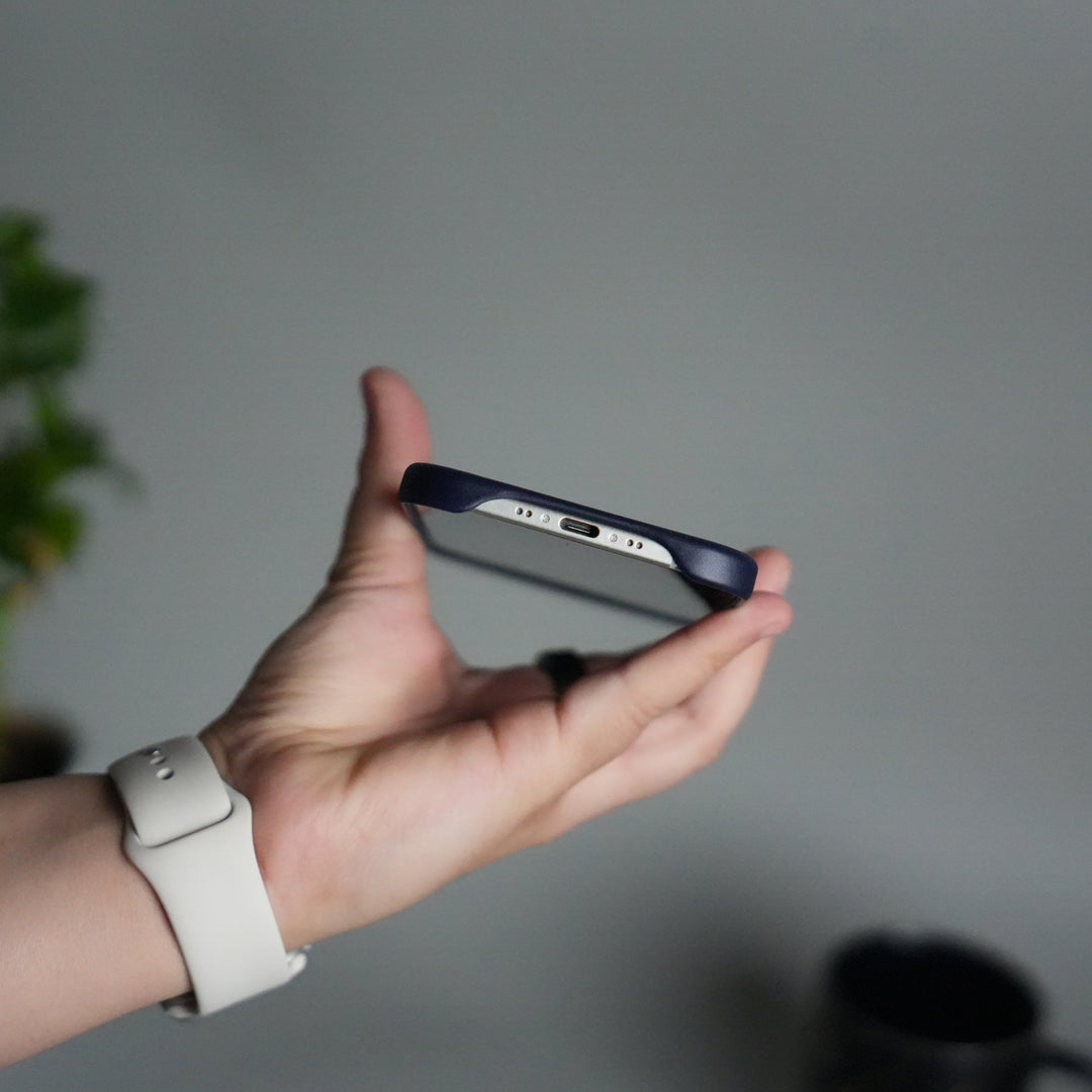 iPhone 17 Air MagSafe PU Leather Back Cover | Premium PU Leather | Slim & Elegant Hard Case