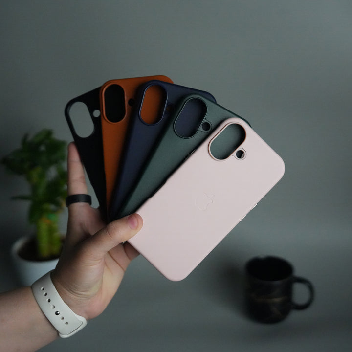 iPhone 17 MagSafe PU Leather Back Cover | Premium PU Leather | Slim & Elegant Hard Case