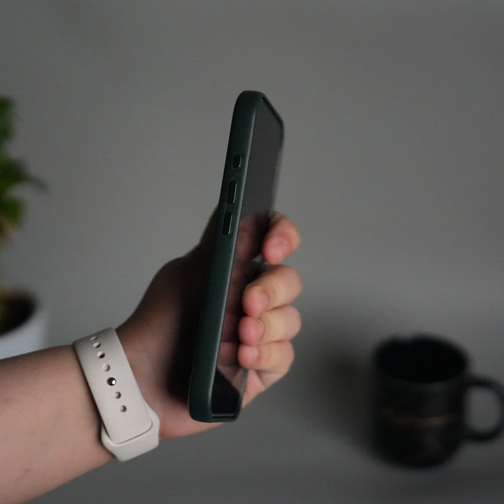 iPhone 17 MagSafe PU Leather Back Cover | Premium PU Leather | Slim & Elegant Hard Case