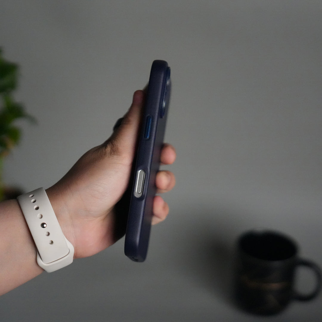 iPhone 17 MagSafe PU Leather Back Cover | Premium PU Leather | Slim & Elegant Hard Case