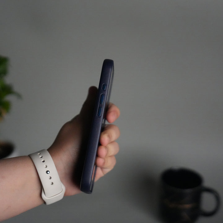 iPhone 17 MagSafe PU Leather Back Cover | Premium PU Leather | Slim & Elegant Hard Case