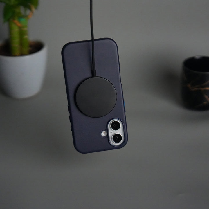 iPhone 17 MagSafe PU Leather Back Cover | Premium PU Leather | Slim & Elegant Hard Case