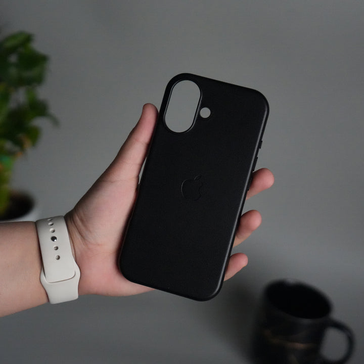 iPhone 17 MagSafe PU Leather Back Cover | Premium PU Leather | Slim & Elegant Hard Case