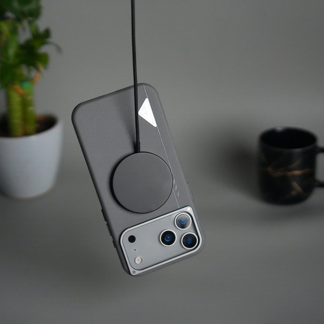 iPhone 17 Pro Max Leather Texture MagSafe PVC NUIU Case With Metal Camera Bump