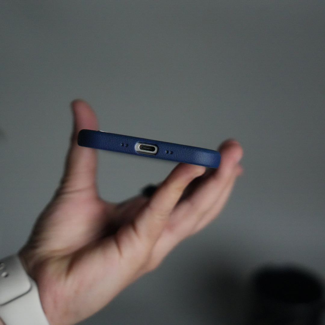 iPhone 17 Air Leather Texture MagSafe PVC NUIU Case With Metal Camera Bump