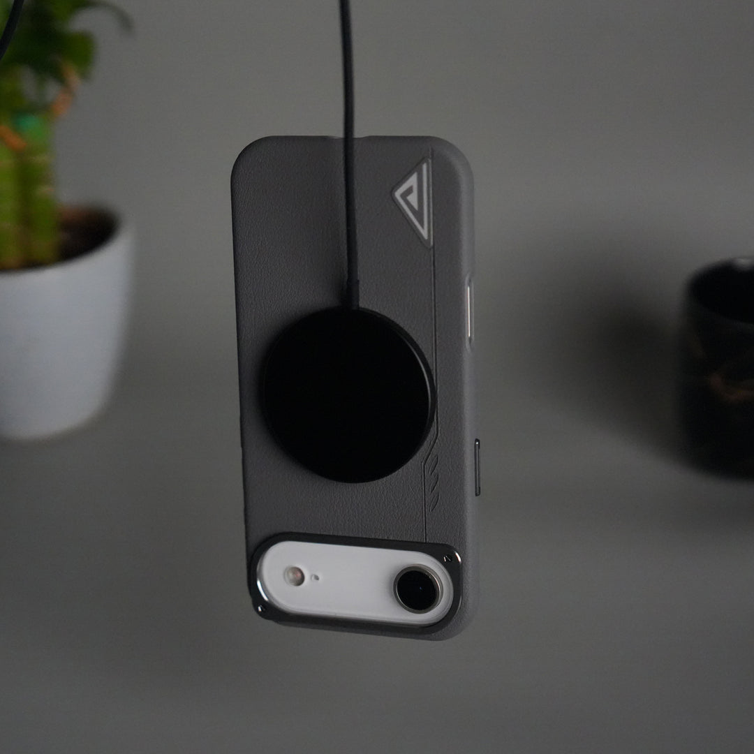 iPhone 17 Air Leather Texture MagSafe PVC NUIU Case With Metal Camera Bump