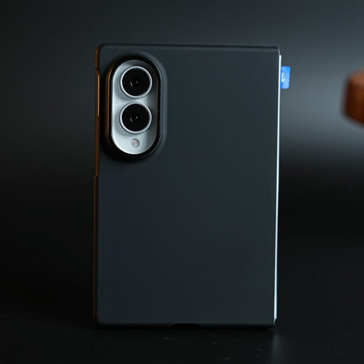 FRATO Z Fold 8 Series Matte Black Case with Front Glass for Samsung Galaxy Z Fold 8 | Slim Full-Body Protective Cover
