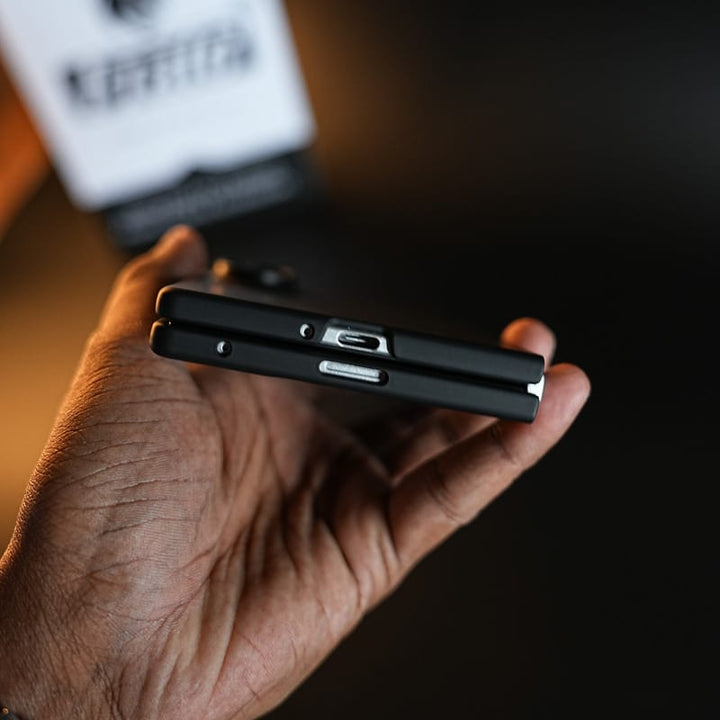FRATO Z Fold 8 Series Matte Black Case with Front Glass for Samsung Galaxy Z Fold 8 | Slim Full-Body Protective Cover