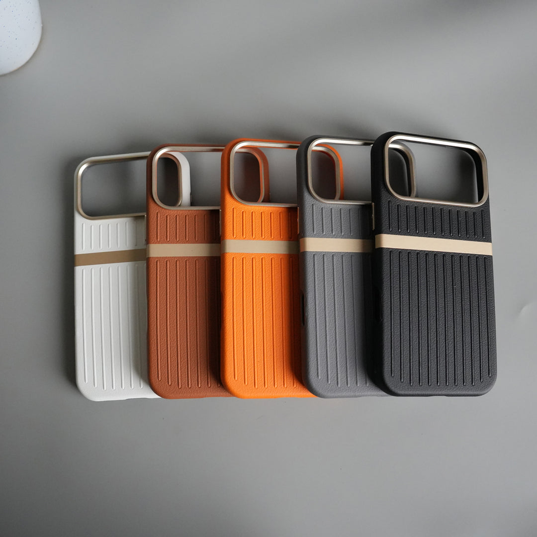 iPhone 17 Pro Max MagSafe Case | Premium Suitcase Textured Grip Cover with Metal Camera Bumper