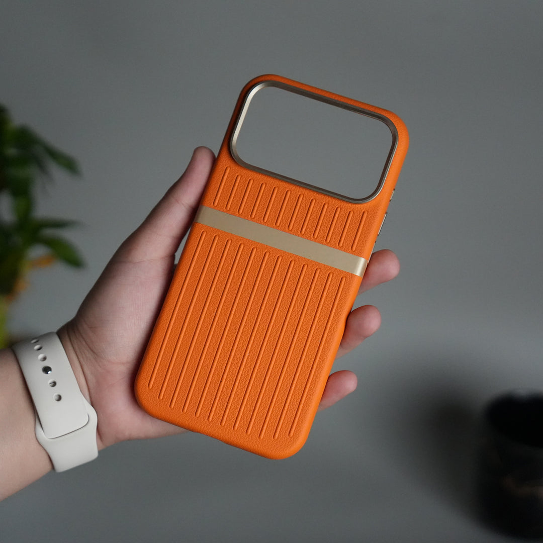 iPhone 17 Pro Max MagSafe Case | Premium Suitcase Textured Grip Cover with Metal Camera Bumper