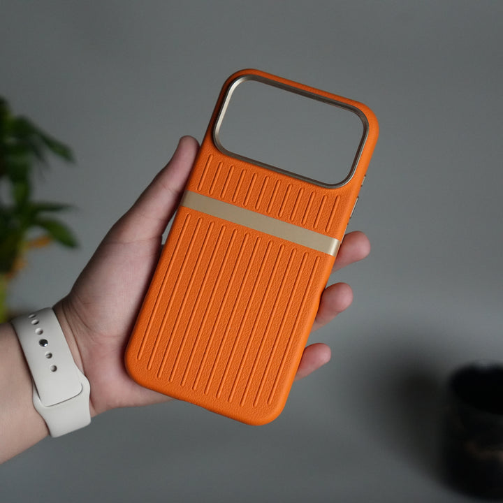 iPhone 17 Pro Max MagSafe Case | Premium Suitcase Textured Grip Cover with Metal Camera Bumper