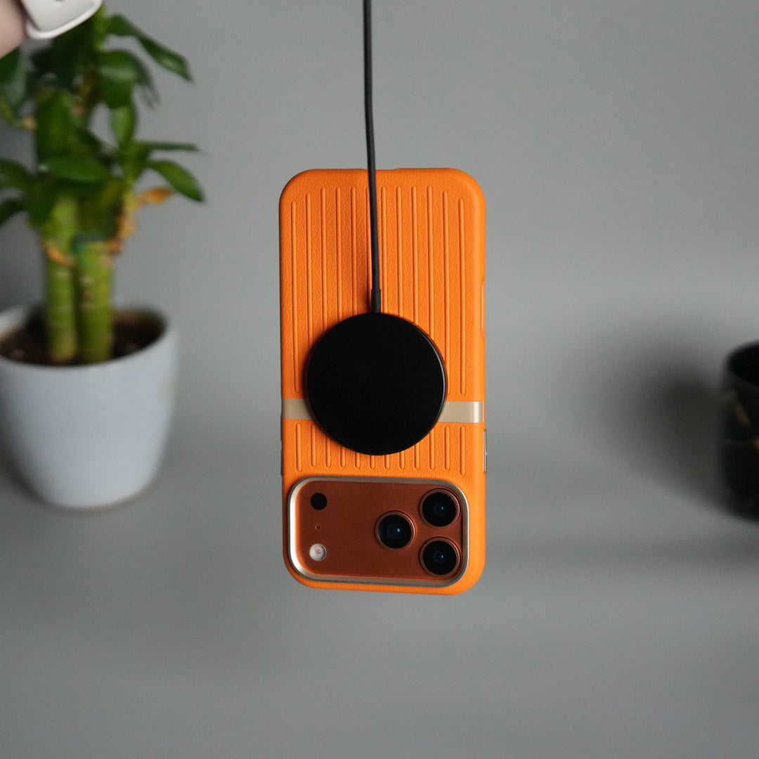 iPhone 17 Pro Max MagSafe Case | Premium Suitcase Textured Grip Cover with Metal Camera Bumper