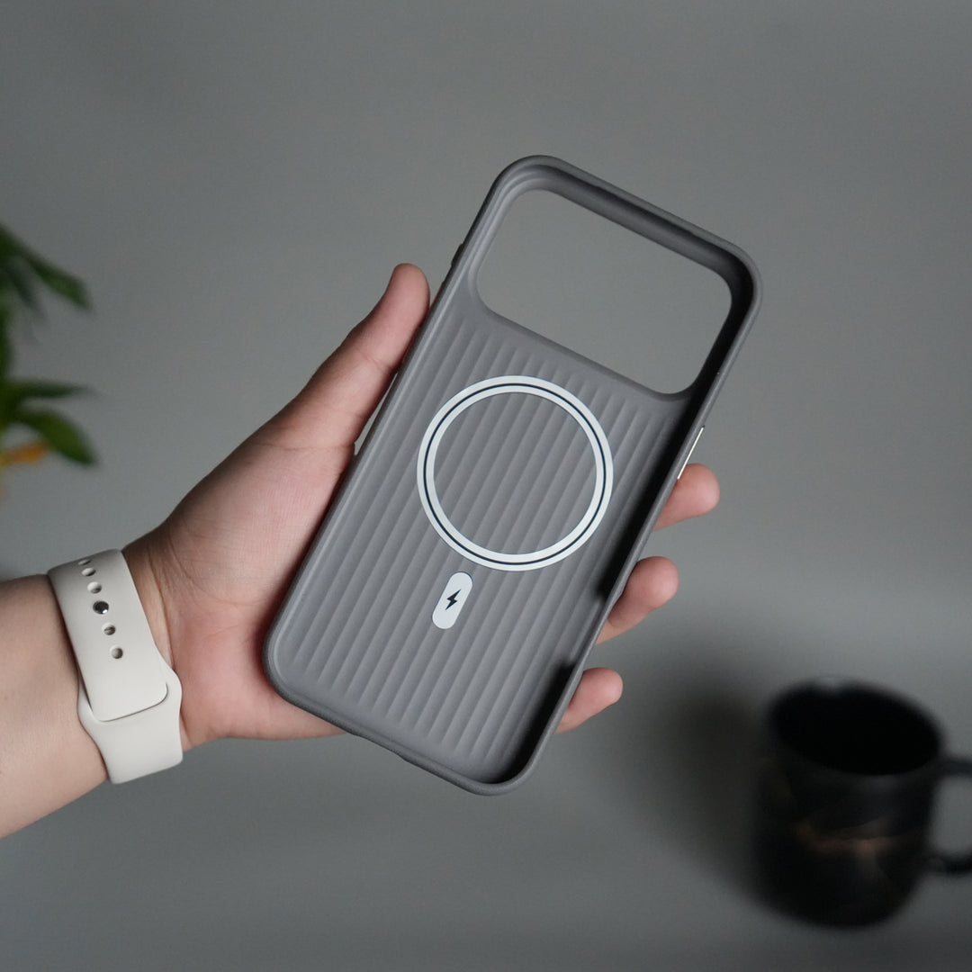 iPhone 17 Pro Max MagSafe Case | Premium Suitcase Textured Grip Cover with Metal Camera Bumper