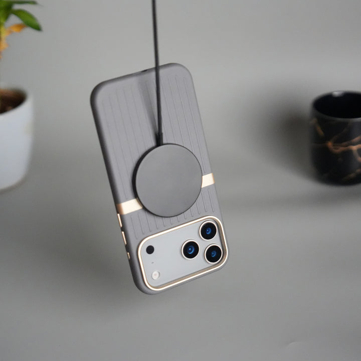 iPhone 17 Pro Max MagSafe Case | Premium Suitcase Textured Grip Cover with Metal Camera Bumper