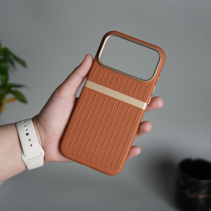 iPhone 17 Pro Max MagSafe Case | Premium Suitcase Textured Grip Cover with Metal Camera Bumper