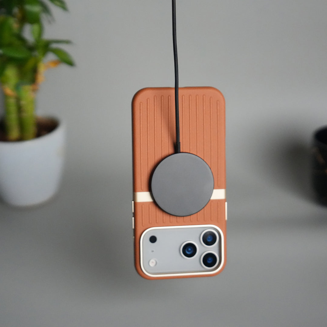 iPhone 17 Pro Max MagSafe Case | Premium Suitcase Textured Grip Cover with Metal Camera Bumper