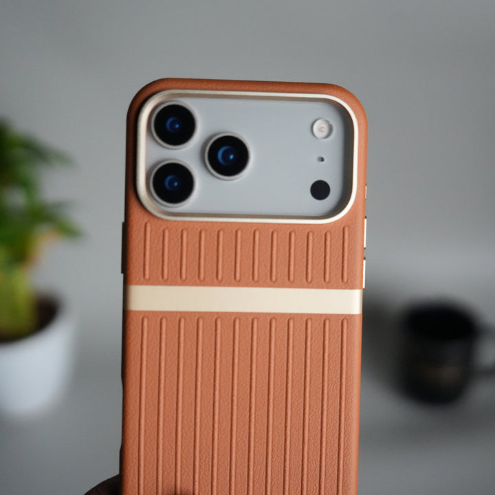 iPhone 17 Pro Max MagSafe Case | Premium Suitcase Textured Grip Cover with Metal Camera Bumper