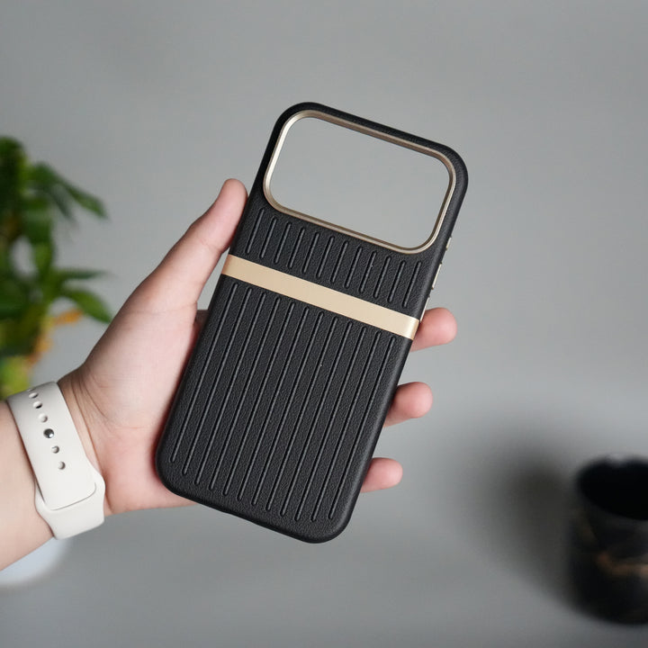 iPhone 17 Pro Max MagSafe Case | Premium Suitcase Textured Grip Cover with Metal Camera Bumper