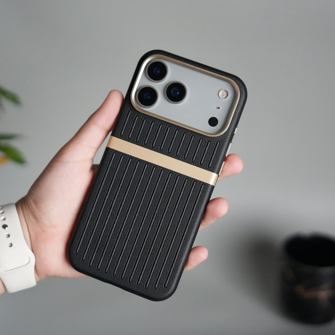 iPhone 17 Pro Max MagSafe Case | Premium Suitcase Textured Grip Cover with Metal Camera Bumper