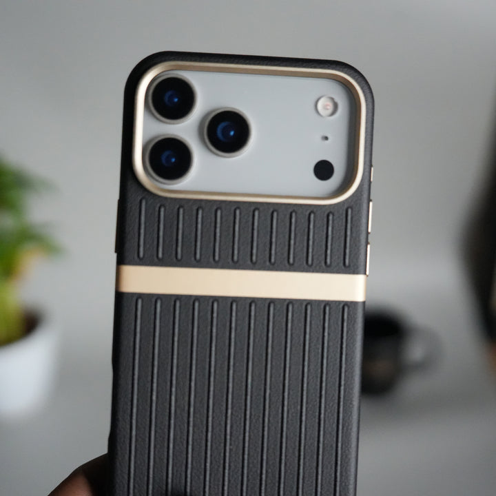 iPhone 17 Pro Max MagSafe Case | Premium Suitcase Textured Grip Cover with Metal Camera Bumper