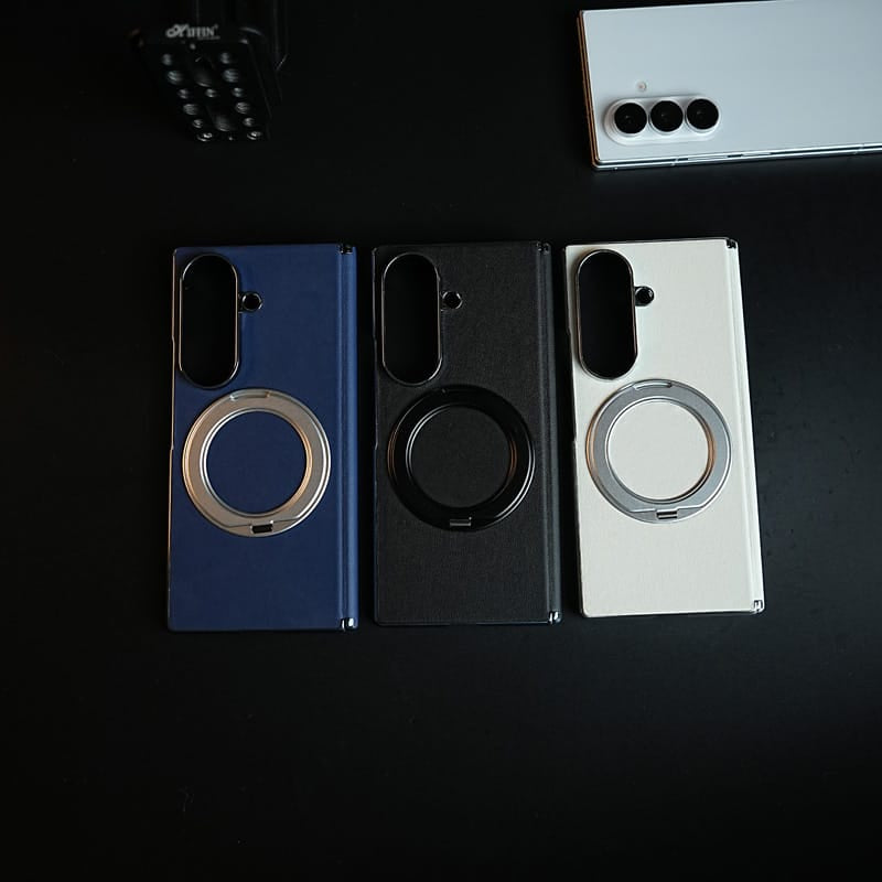 FRATO Z Fold 8 Series Premium Back Case for Samsung Galaxy Z Fold 8 Ultra | Hinge Protection &amp; Rotating Metal Ring Stand