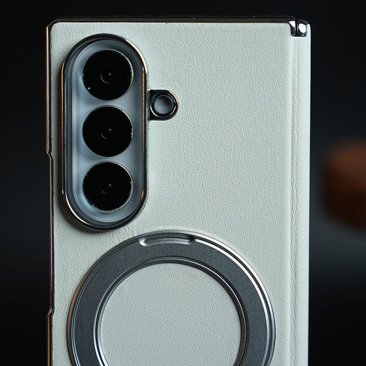 FRATO Z Fold 8 Series Premium Back Case for Samsung Galaxy Z Fold 8 Ultra | Hinge Protection &amp; Rotating Metal Ring Stand