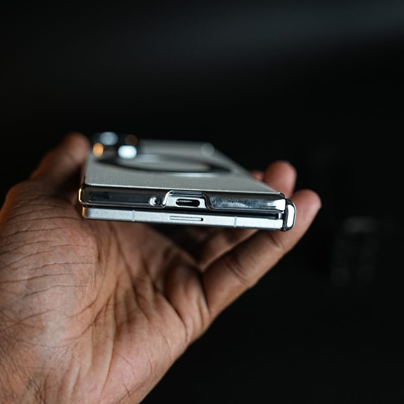 FRATO Z Fold 8 Series Premium Back Case for Samsung Galaxy Z Fold 8 Ultra | Hinge Protection &amp; Rotating Metal Ring Stand
