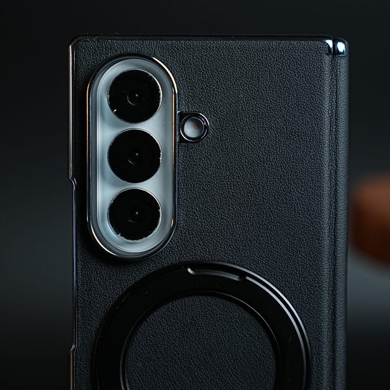 FRATO Z Fold 8 Series Premium Back Case for Samsung Galaxy Z Fold 8 Ultra | Hinge Protection &amp; Rotating Metal Ring Stand