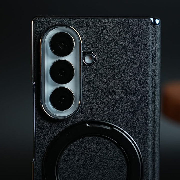 FRATO Z Fold 8 Series Premium Back Case for Samsung Galaxy Z Fold 8 Ultra | Hinge Protection &amp; Rotating Metal Ring Stand