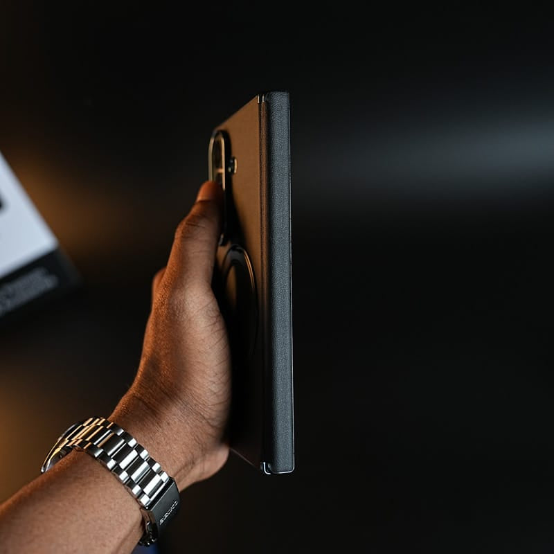 FRATO Z Fold 8 Series Premium Back Case for Samsung Galaxy Z Fold 8 Ultra | Hinge Protection &amp; Rotating Metal Ring Stand