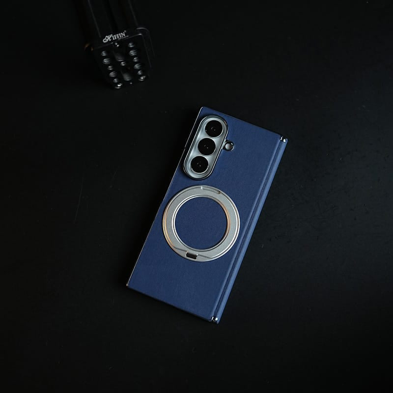 FRATO Z Fold 8 Series Premium Back Case for Samsung Galaxy Z Fold 8 Ultra | Hinge Protection &amp; Rotating Metal Ring Stand