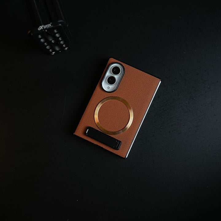 FRATO Z Fold 8 Series Premium Textured MagSafe Compatible Case for Samsung Galaxy Z Fold 8 | Magnetic Ring &amp; Built-In Kickstand