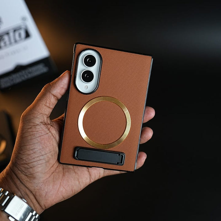 FRATO Z Fold 8 Series Premium Textured MagSafe Compatible Case for Samsung Galaxy Z Fold 8 | Magnetic Ring &amp; Built-In Kickstand